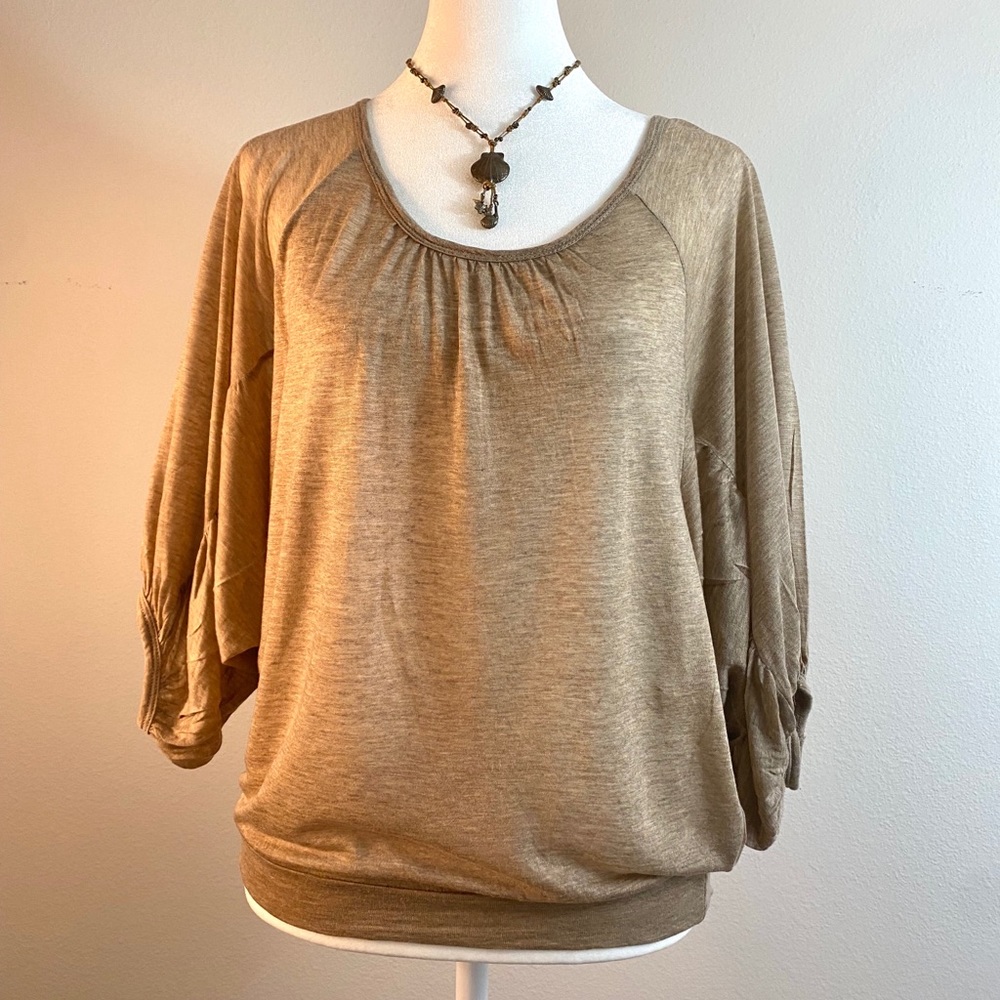 Three Dots Scoop Neck Top